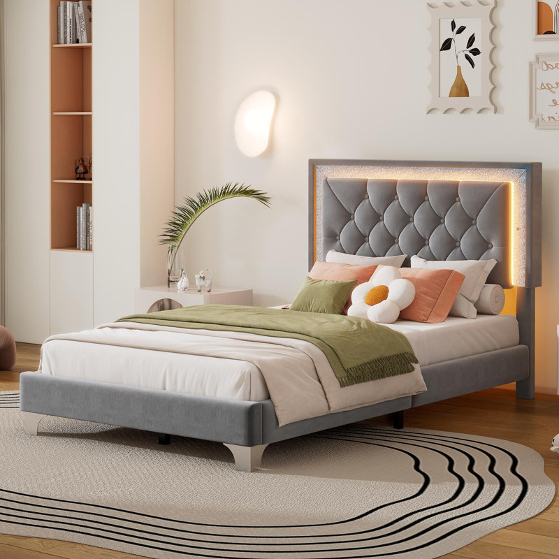 Mercer41 upholstered bed discount